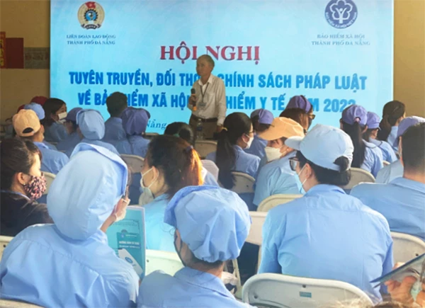 BHXH TP Đà Nẵng tổ chức tuyền truyền chính sách pháp luật về BHXH, BHYT cho công nhân trong các KCN năm 2022