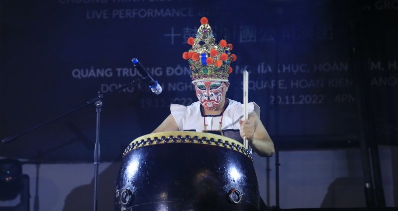 Đoàn nghệ thuật Trống Thập Cổ Đài Loan sang Việt Nam biểu diễn