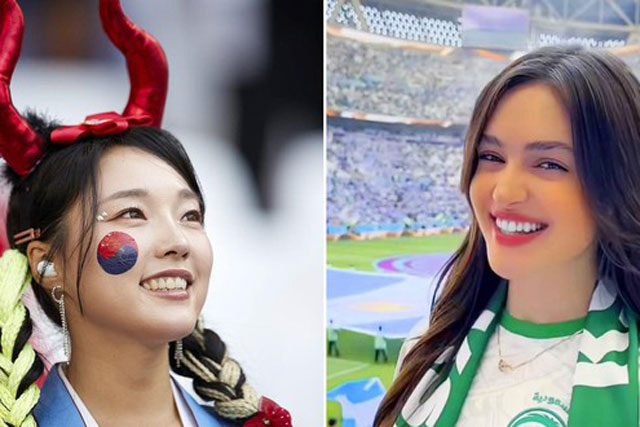 Những bóng hồng xinh tươi trên các khán đài World Cup 2022