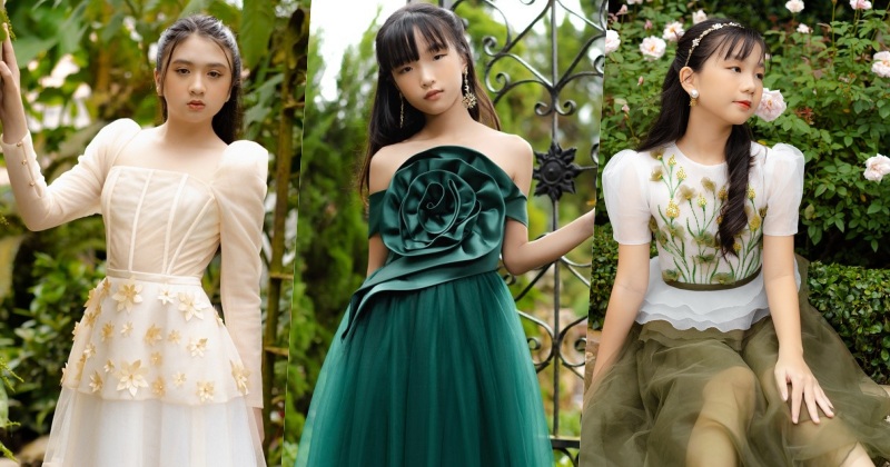 Bộ 3 mẫu nhí khoe thần thái ấn tượng trước thềm tham dự Tuần lễ Thời trang Quốc tế Việt Nam