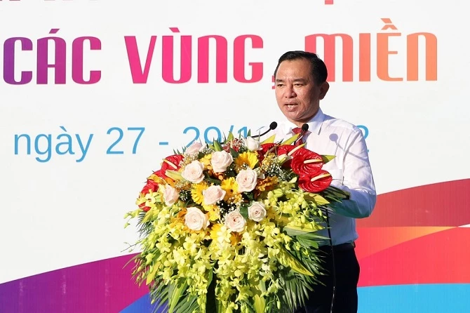 Phó Chủ tịch tỉnh Bạc Liêu Phan Thanh Duy phát biểu tại lễ khai mạc.