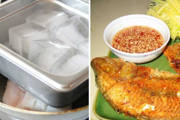 Thả viên đá lạnh vào chảo rồi rán cùng cá: Da cá giòn rụm, thịt thơm mềm, nhìn thôi đã mê