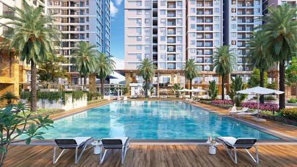 Khu bể bơi tại Hanoi Melody Residences