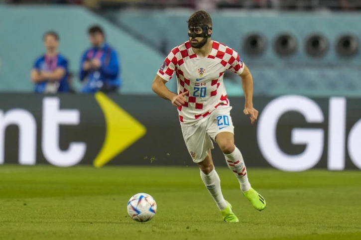 Gvardiol trong màu áo tuyển Croatia