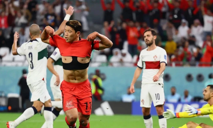 Bồ Đào Nha để thua 1-2 trước Hàn Quốc