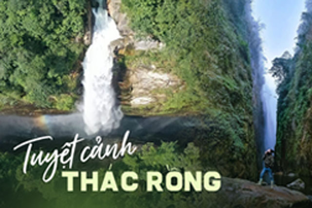 Tuyệt cảnh thác nước "rồng trắng" ít người biết ở Lào Cai