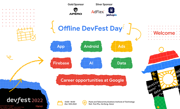 GDG DevFest Hanoi 2022 - Sự kiện công nghệ bùng nổ dịp cuối năm từ Google Developer Group