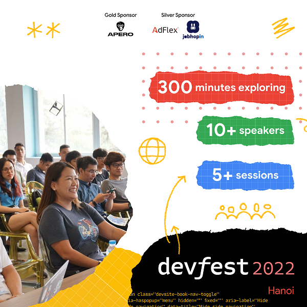 Học hỏi, chia sẻ kinh nghiệm và kết nối tại DevFest Day.