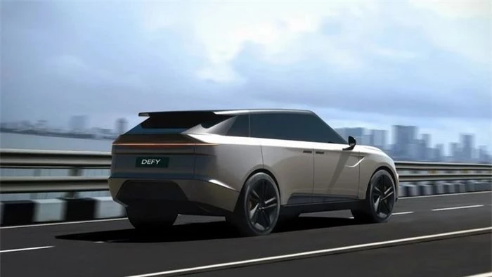  Nhìn từ hông xe, Pravaig Defy mang ngoại hình tương đồng Range Rover Velar. 