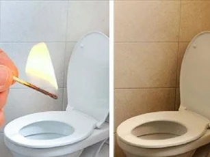 Vứt một que diêm đang bốc cháy vào bồn cầu: Công dụng tuyệt vời nhà nào cũng cần dùng đến