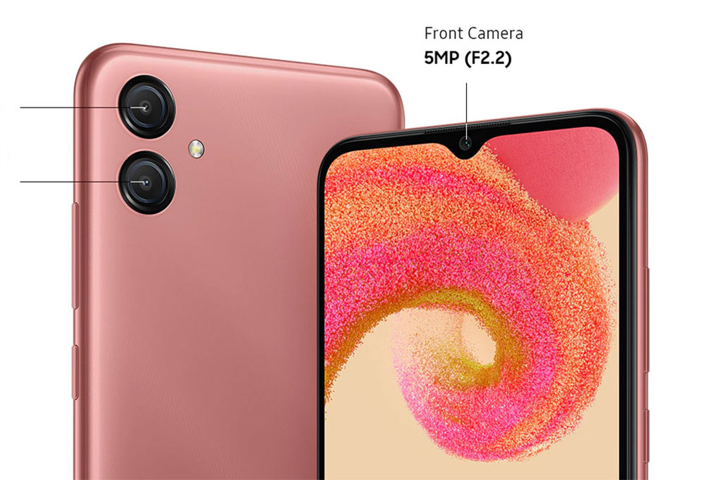 Samsung Galaxy A04e với RAM 4 GB, pin 5.000 mAh, giá hơn 3 triệu đồng