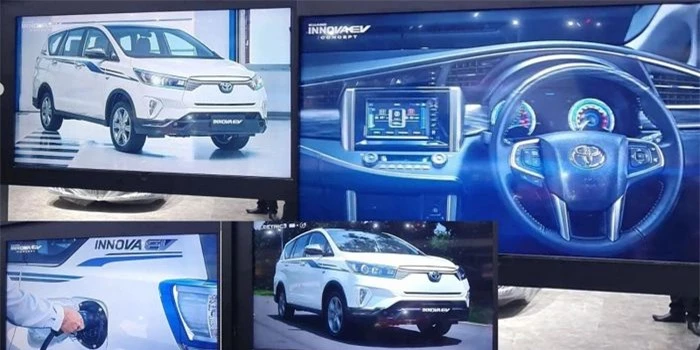  Loạt ảnh về Toyota Innova EV từng được giới thiệu tại triển lãm Indonesia International Motor Show 2022 hồi tháng 3. Ảnh: Cartoq. 