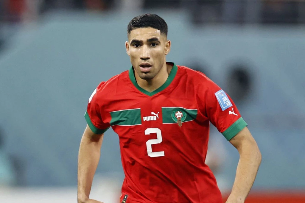 Hậu vệ phải: Achraf Hakimi (Morocco).