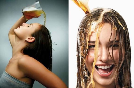 Tóc thẳng không cần ép chỉ bằng cách sử dụng bia