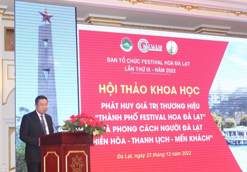 Ông Tôn Thiện San – Chủ tịch UBND TP Đà Lạt, mong muốn thông qua hội thảo sẽ nhận được nhiều hiến kế cho sự phát triển cua thành phố. 