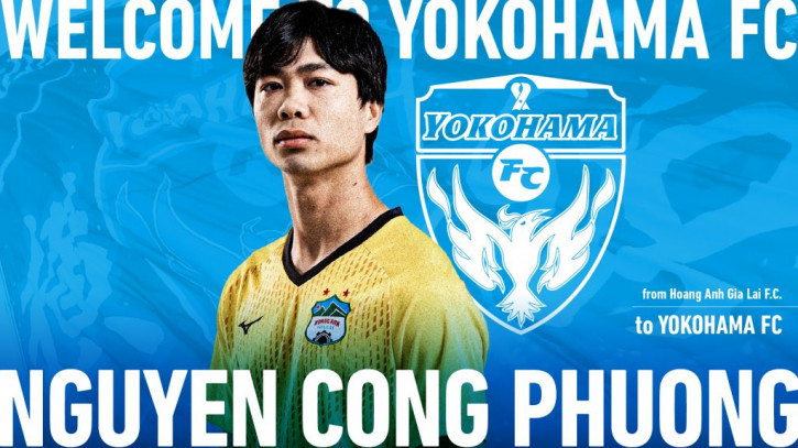 NÓNG: Yokohama FC chính thức công bố tân binh Công Phượng