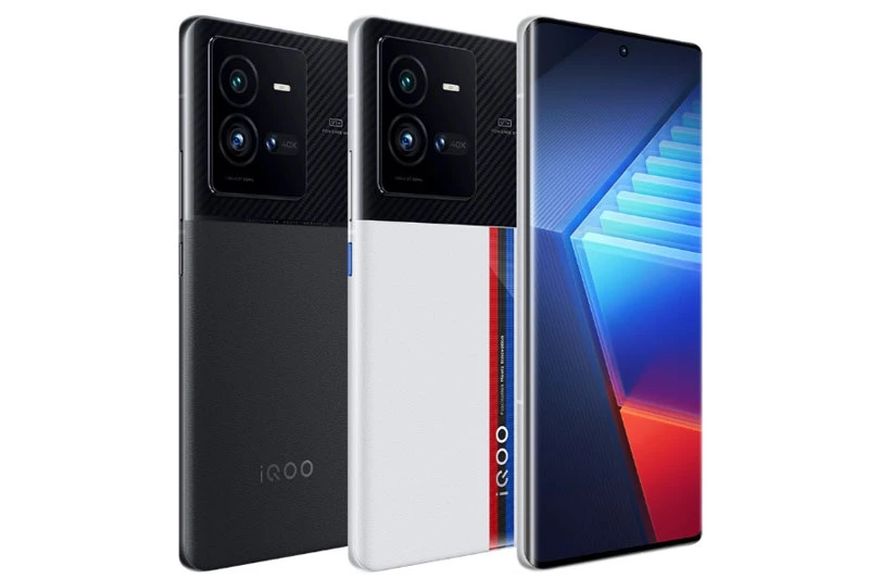 =2. Vivo iQOO 10 Pro (dung lượng pin: 4.700 mAh, công suất sạc: 200W, thời gian sạc đầy: 10 phút).