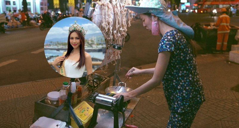 Khi Thùy Tiên không phải Hoa hậu, thử sức bán hàng rong, chạy xe ôm