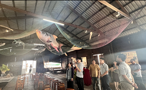 Trải nghiệm thú vị tại Phòng Thông tin nghề cá trên sông Hậu của nhóm học sinh