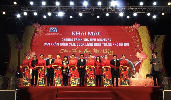 Chào xuân Quý Mão với gần 1.000 dòng sản phẩm nông sản, OCOP, làng nghề hội tụ tại Hà Nội 