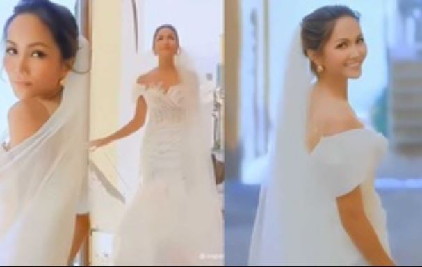 Rò rỉ hình ảnh H'Hen Niê đi chụp ảnh cưới đẹp tinh khôi tại trời Tây