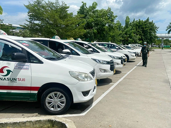 Lực lượng an ninh hàng không tăng cường giám sát hoạt động vận chuyển bằng taxi tại Cảng Hàng không quốc tế Đà Nẵng