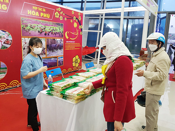 Người dân và du khách tham quan, mua sắm tại Hội chợ Xuân Đà Nẵng