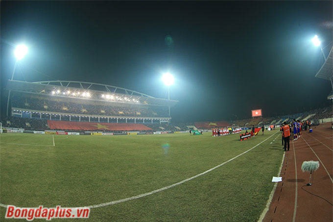 Sân Mỹ Đình trước trận đấu giữa Việt Nam và Indonesia, trong khuôn khổ bán kết AFF Cup 2022