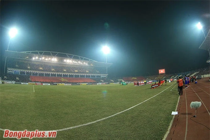 Sân Mỹ Đình trước trận đấu giữa Việt Nam và Indonesia, trong khuôn khổ bán kết AFF Cup 2022 