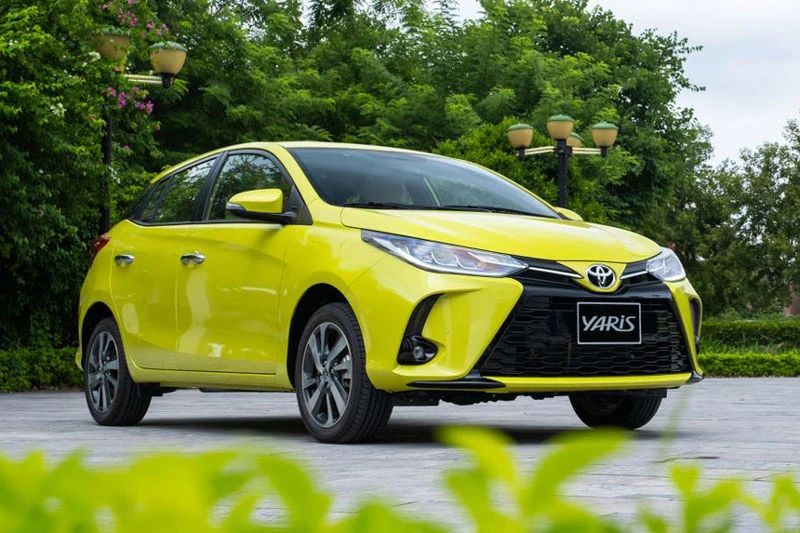 7. Toyota Yaris (doanh số: 628 chiếc).