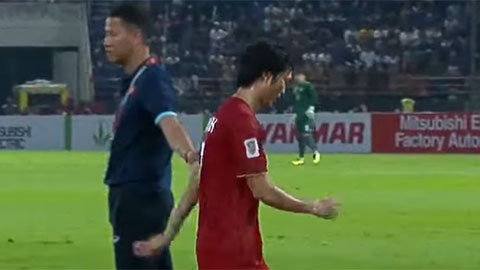 Tuấn Anh bị thay ra giữa chừng ở trận Thái Lan vs Việt Nam