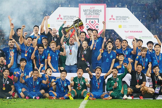Thái Lan giành 7 chức vô địch trong 14 lần AFF Cup được tổ chức