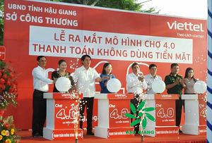 Triển khai 7 chợ 4.0, ứng dụng thanh toán không dùng tiền mặt tại Hậu Giang