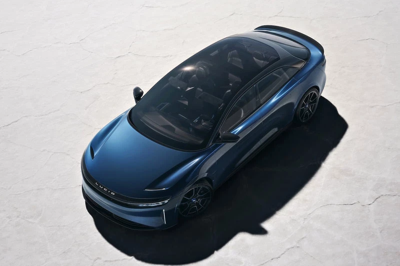 1. Lucid Air Sapphire (công suất tối đa: 1.200 mã lực).