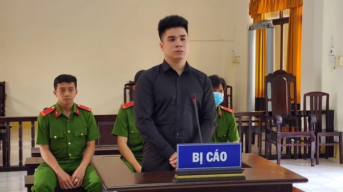 Bị cáo Nguyễn Hữu Thế tại phiên xét xử 