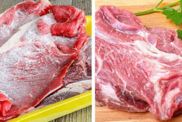 Thịt lấy từ ngăn đông cứng như đá đừng vội ngâm nước thêm 1 thứ này chỉ 5 phút là mềm tươi như mới