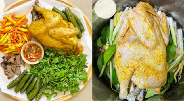 Chán gà luộc làm ngay gà hấp muối sả: Da giòn, thịt mềm cực hấp dẫn