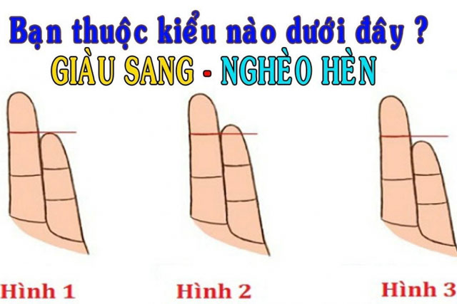 Thầy tướng số chỉ rõ, nhìn độ dài ngón tay út biết ngay ai phúc lộc giàu sang ai nghèo hèn mạt kiếp