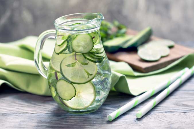 Da đẹp, mịn màng nhờ vào các loại nước detox tự chế an toàn