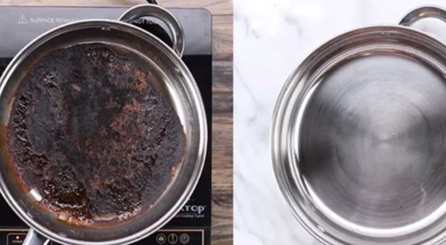 Đáy xoong chảo bám cặn dày đến mấy, chỉ cần rắc thêm thứ này là sáng bóng như mới