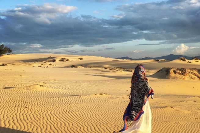 Trải nghiệm cảm giác lạc vào ‘sa mạc thu nhỏ’ với cồn cát xinh đẹp ở Quảng Bình