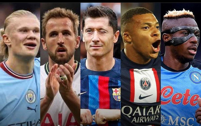 Chiếc giày Vàng châu Âu 2022/23: Haaland vẫn dẫn đầu, Osimhen vươn lên thứ 2