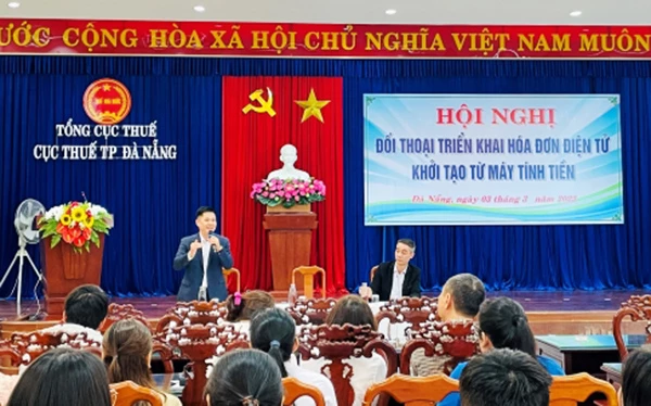 Cục Thuế Đà Nẵng tổ chức hội nghị đối thoại triển khai hóa đơn điện tử hởi tạo từ máy tính tiền