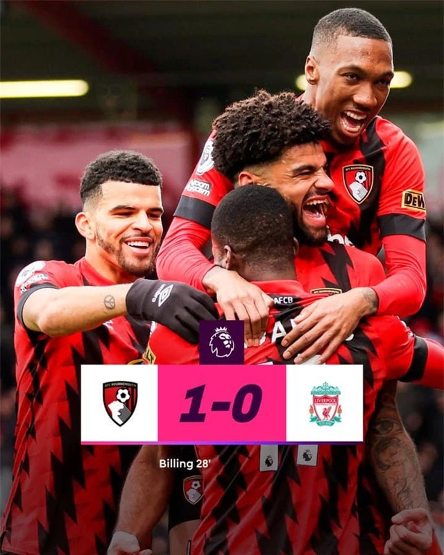 Vòng 27 Ngoại hạng Anh | Salah đá hỏng phạt đền, Liverpool bại trận trước Bournemouth - Ảnh 2.