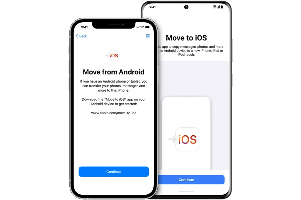 Người dùng có thể chuyển dữ liệu từ smartphone Android qua iPhone mới.