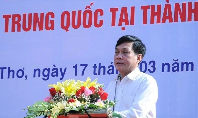 Phó Chủ tịch UBND TP Cần Thơ Nguyễn Ngọc Hè phát biểu tại buổi lễ.