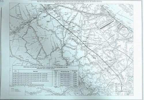 Tập trung giải phóng mặt bằng, đẩy nhanh tiến độ đường Vành đai phía Tây TP Cần Thơ