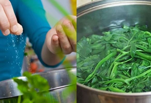 Luộc rau muống thả ngay vào nồi là dại: Thêm bước này rau xanh mướt, giòn sần sật không lo bị thâm đen