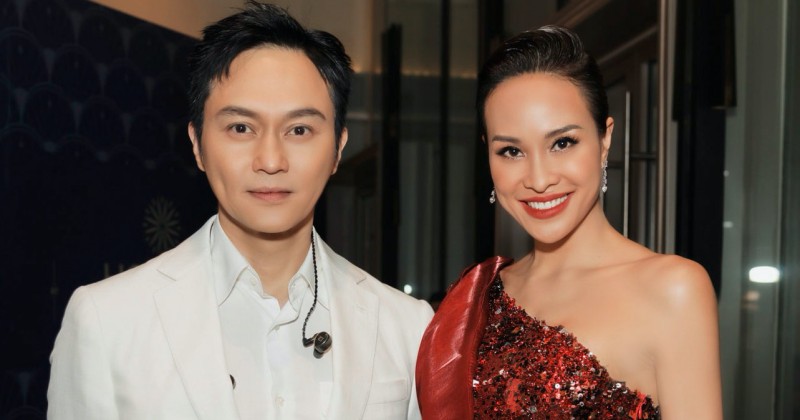 MC Phương Mai đeo trang sức kim cương 1 tỷ đồng, hội ngộ ngôi sao TVB Trương Trí Lâm