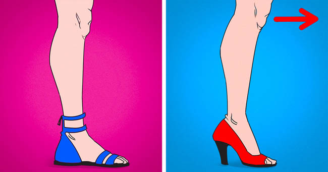 3 bộ phận cơ thể bị nguy hiểm khi bạn đi giày cao gót quá nhiều
